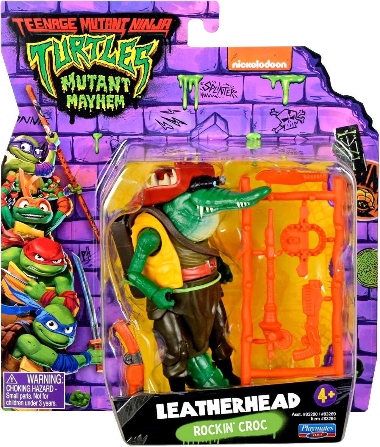 

Фигурка Teenage Mutant Ninja Turtles: Mutant Mayhem, Leatherhead, 11,4 см