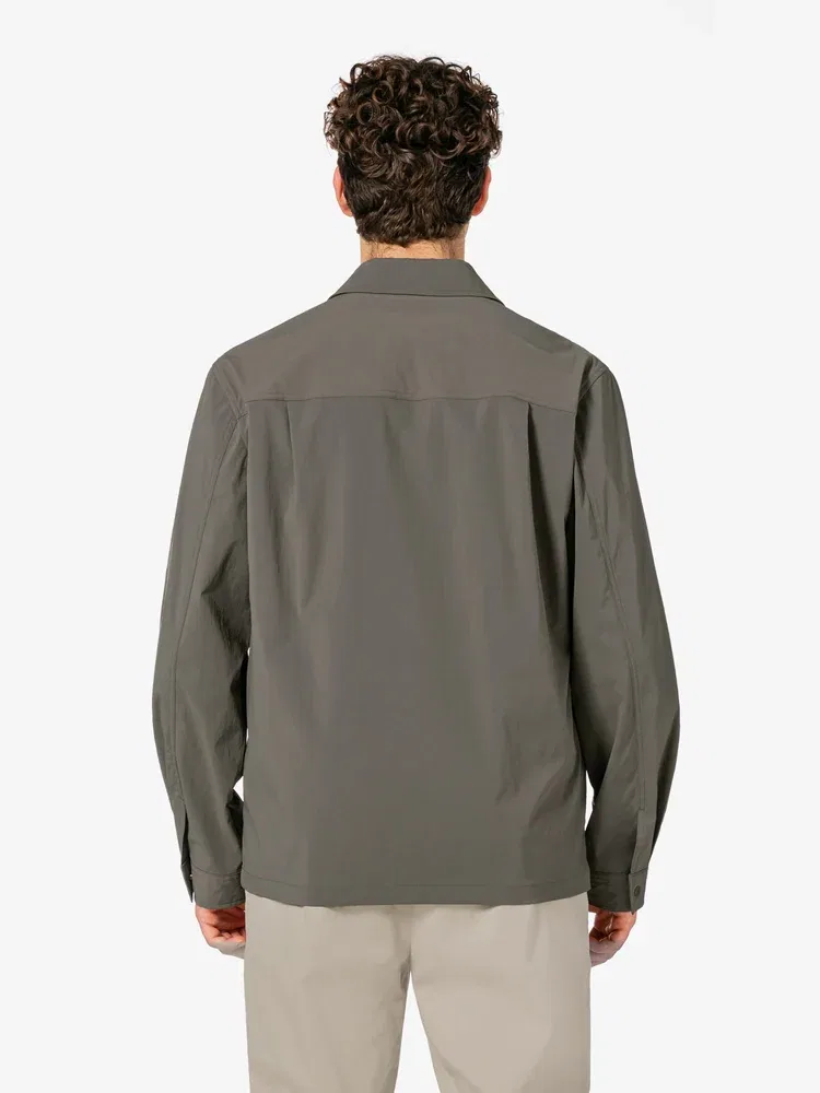 Куртка тканевая рубашечного кроя LACOSTE, Khaki — фото 3
