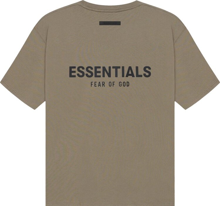 Футболка Fear of God Essentials Short-Sleeve Tee 'Taupe', загар — фото 3