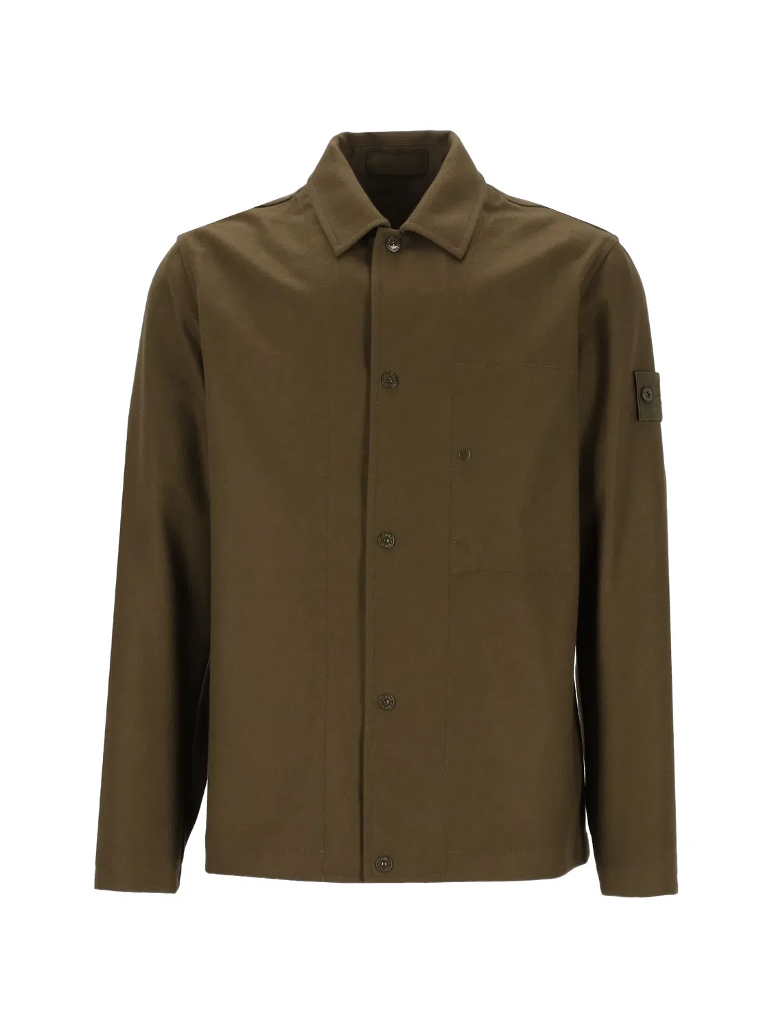 Рубашка-куртка Ghost зеленая Stone Island, зеленый
