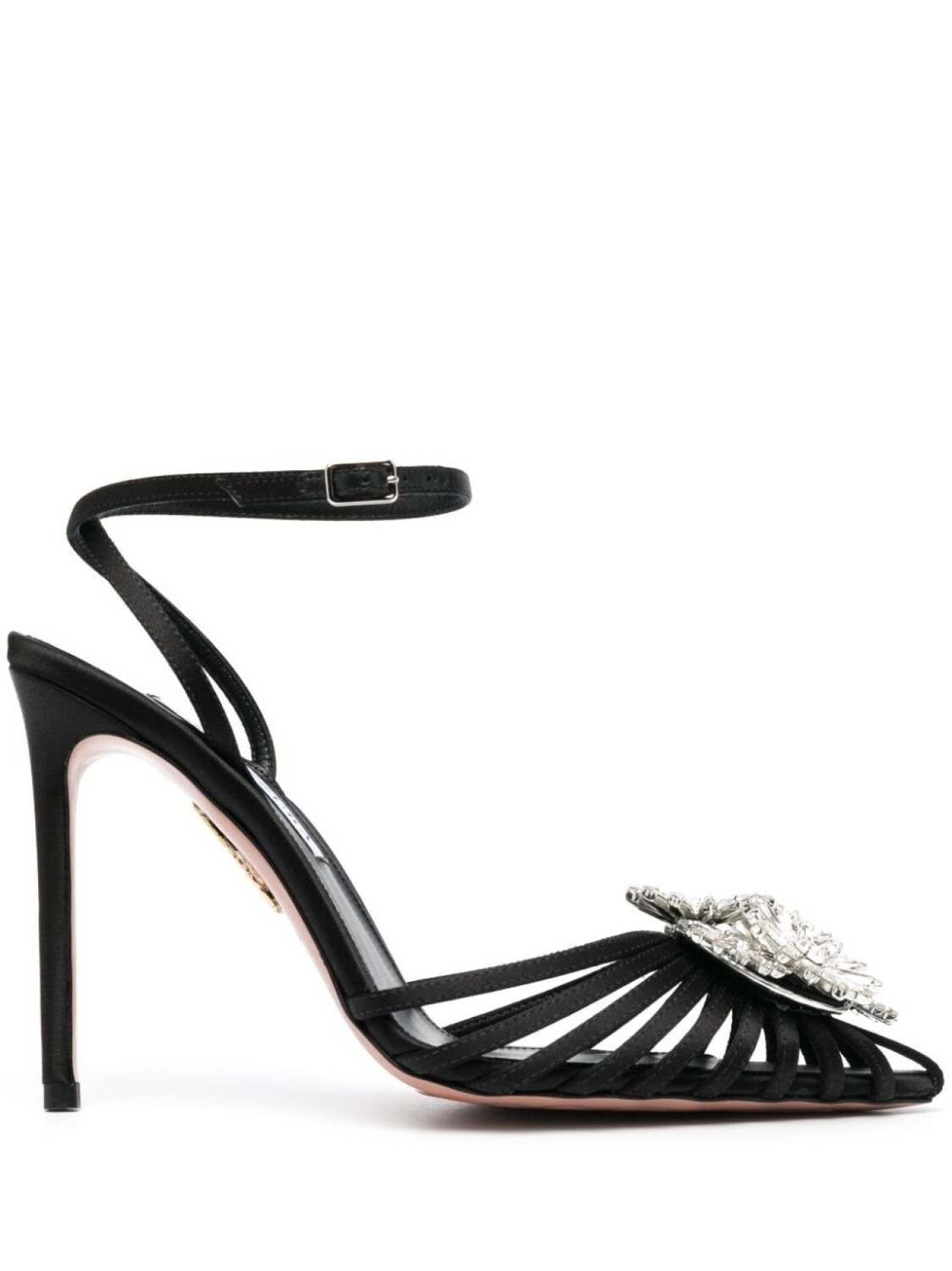 

Aquazzura туфли Crystal Margarita 110, черный