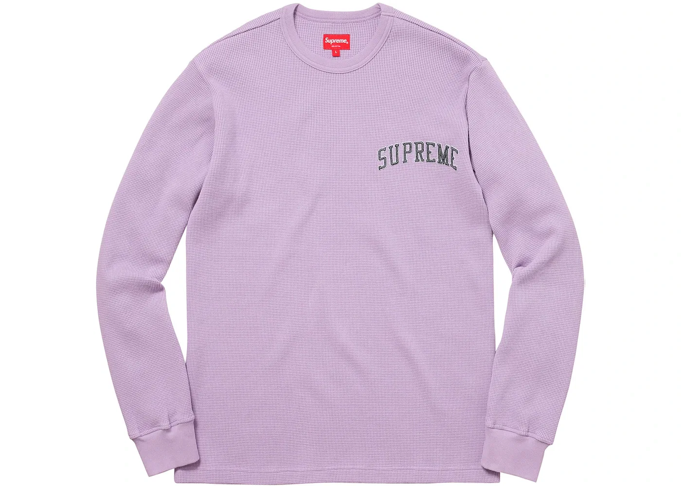Мужская футболка с длинным рукавом Supreme Arc Logo Thermal, Light Purple