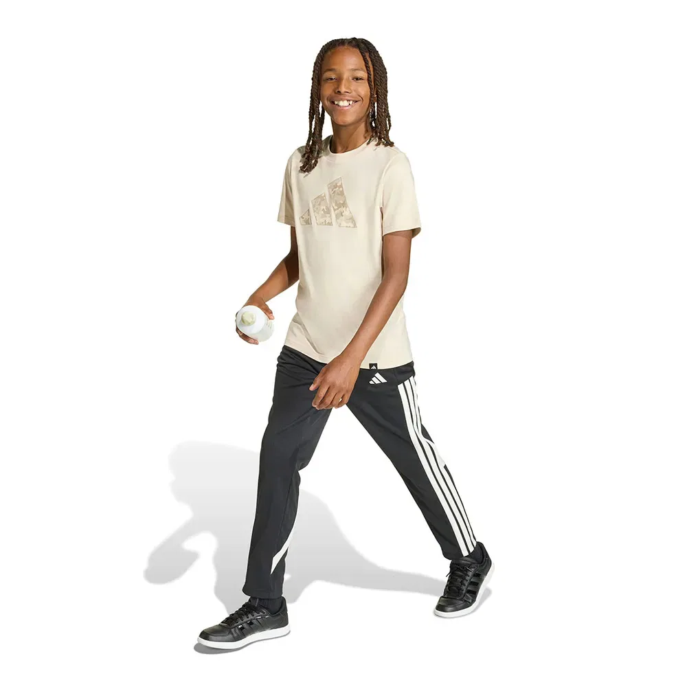 Детская футболка с принтом Camo Graphic Adidas, Beige — фото 4