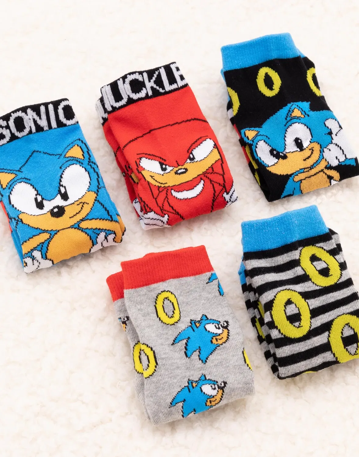 Детские носки с принтом Sonic The Hedgehog, Blue — фото 2