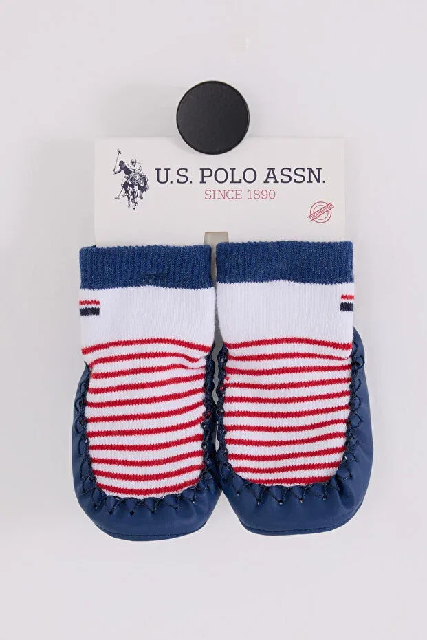 Детские носки для мальчиков хлопковые U.S. Polo Assn., White-Blue