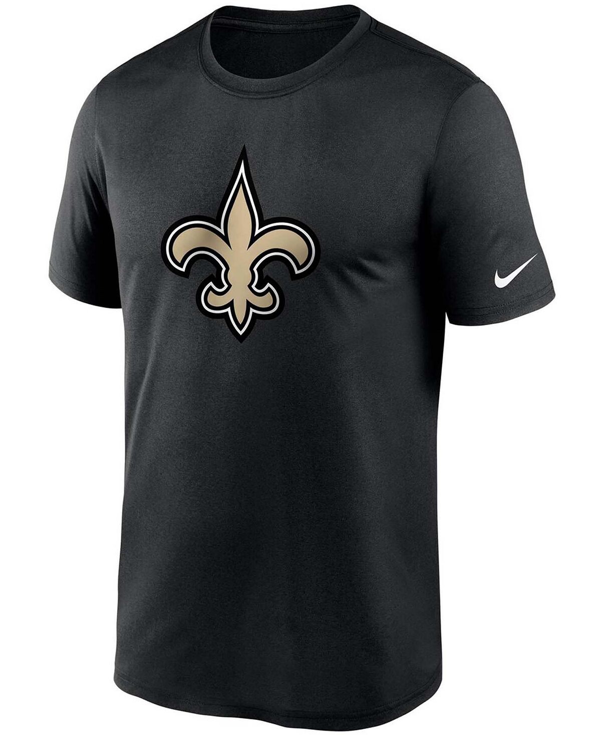 Мужская черная футболка big and tall new orleans saints logo essential legend performance Nike, черный — фото 4