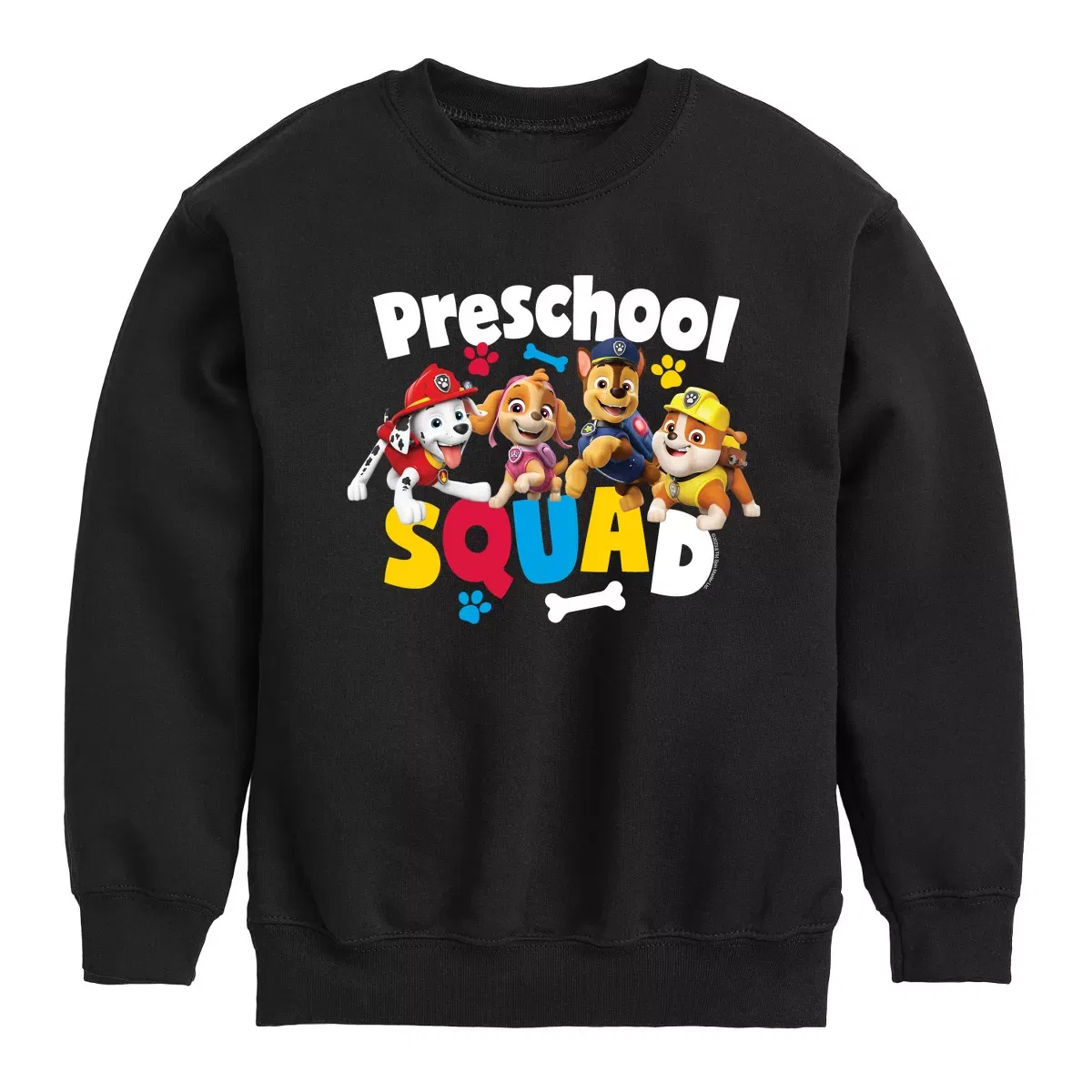 Детский свитшот для мальчиков с принтом Squad Preschool PAW Patrol, Black