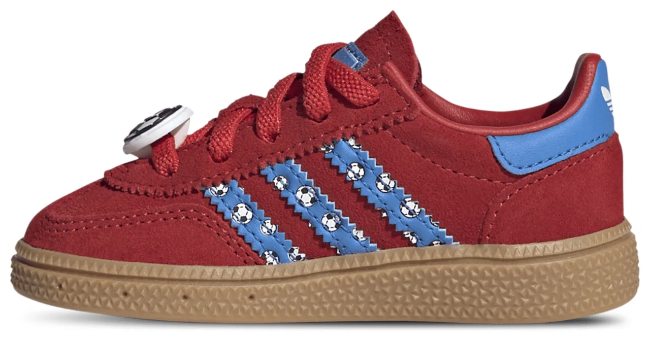 Кроссовки для мальчиков Handball Spezial Adidas, цвет Lucid Ray Blue/Gum/Red — фото 2