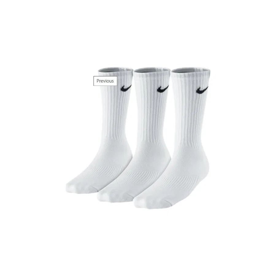 Комплект спортивных носков Dri-Fit Performance Nike, Белый