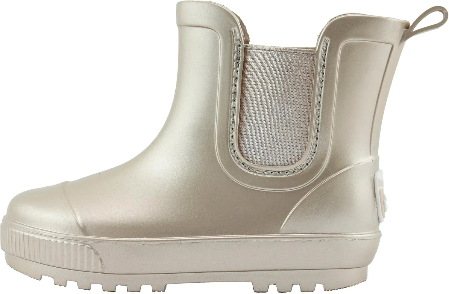 Детские резиновые сапоги Chelsea с принтом BEARPAW, Rose Gold Metallic — фото 4