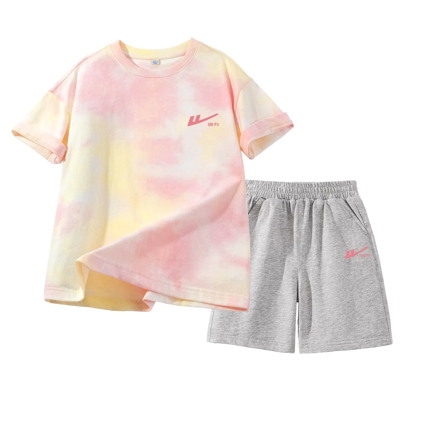 Детский спортивный комплект с круглым вырезом Pink Yellow/H Hook Pink K-Black/H Hook Pink K WARRIOR — фото 4