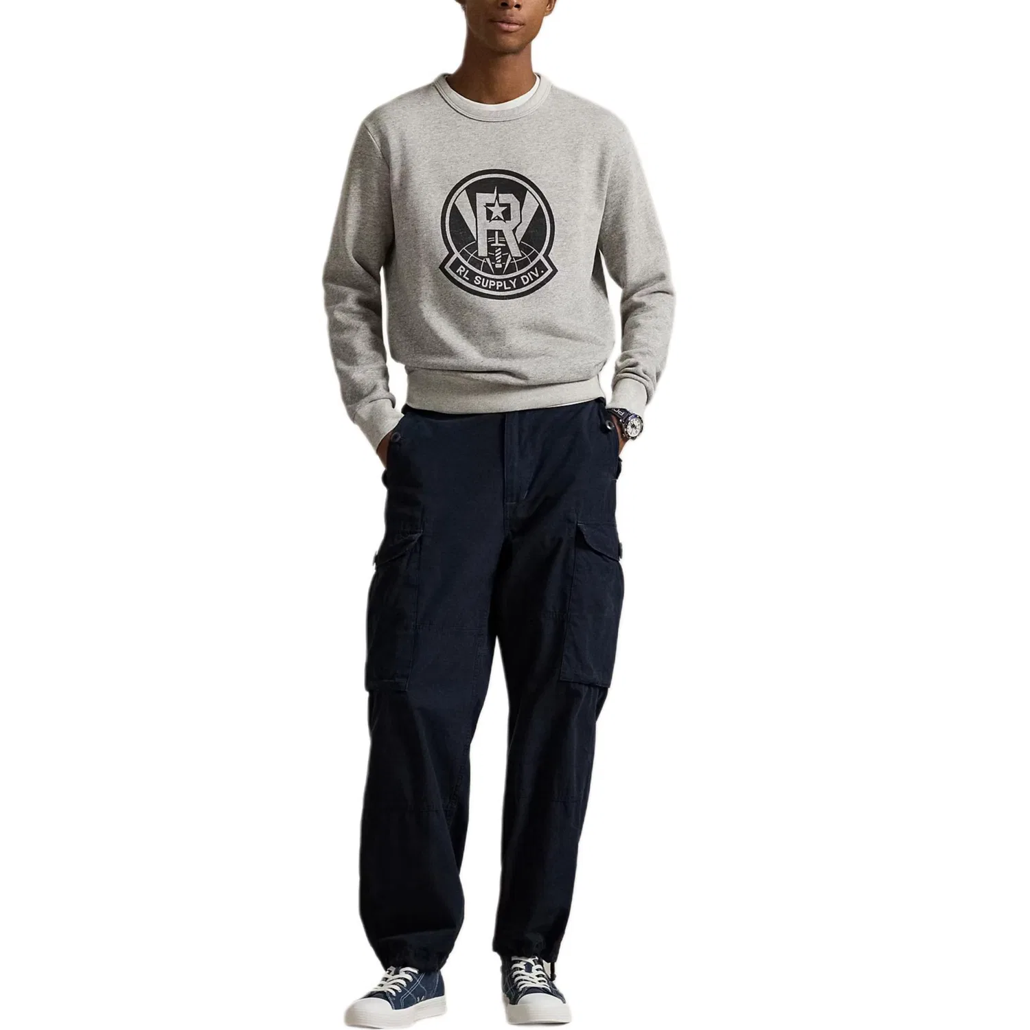 Мужской свитшот Polo Ralph Lauren, Attic Gray — фото 3