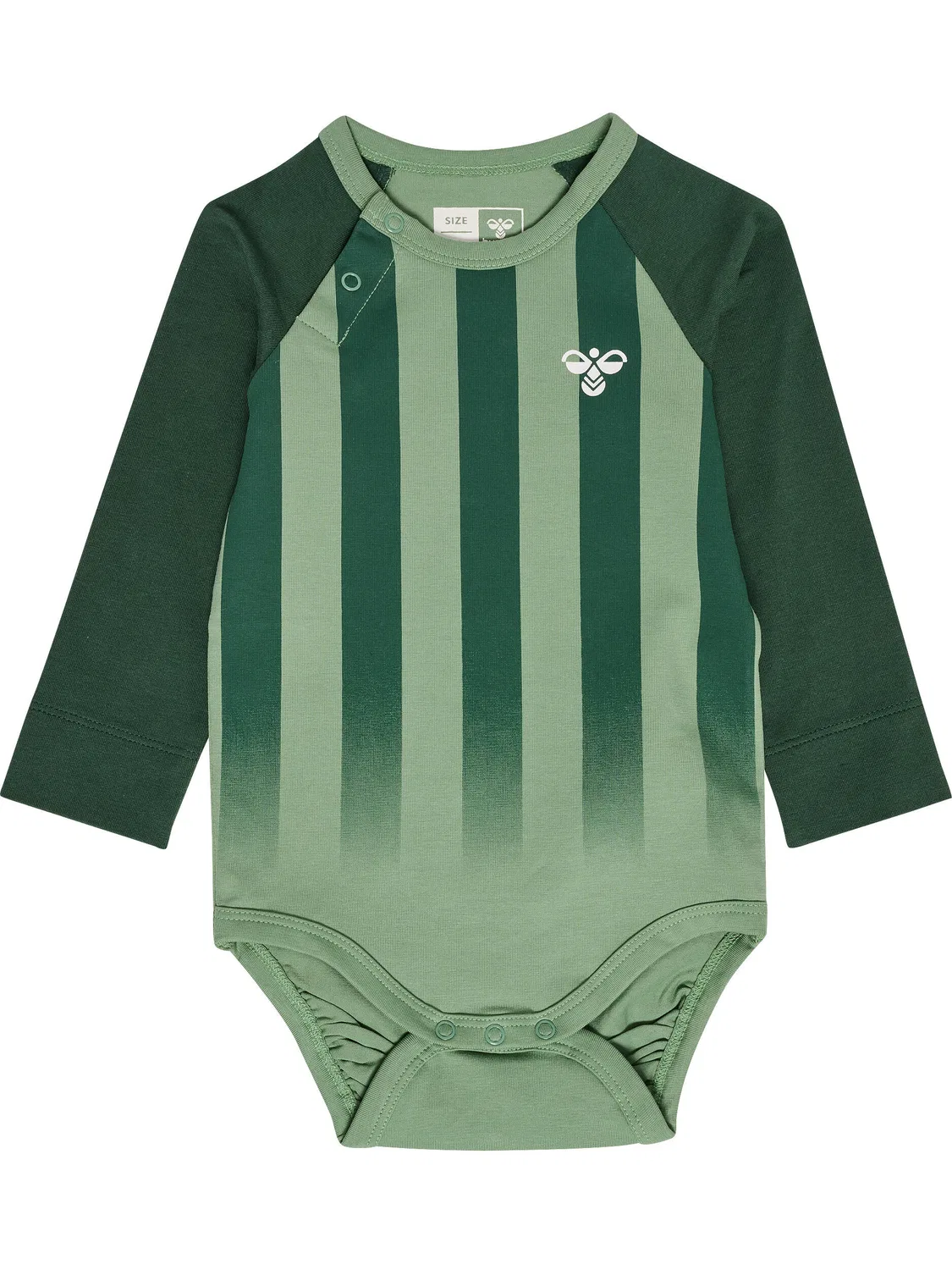Детский боди-комбинезон с длинным рукавом Hmlstriped Hummel, Melezegrun
