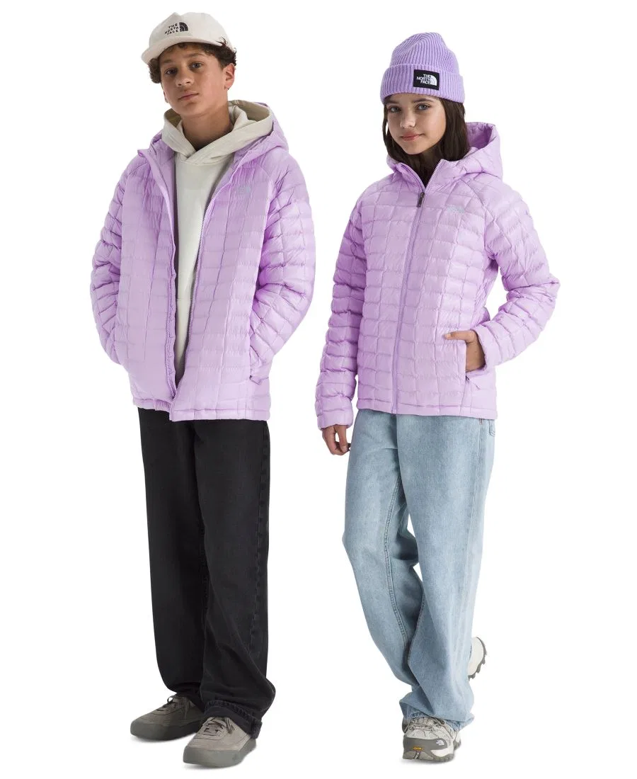 Детская куртка с капюшоном и молнией The North Face, Lite Lilac