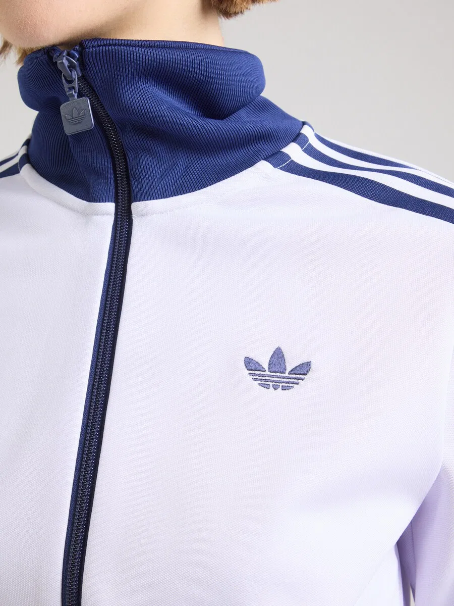 Худи на молнии ADIDAS ORIGINALS 'CLASSIC' белого цвета — фото 2