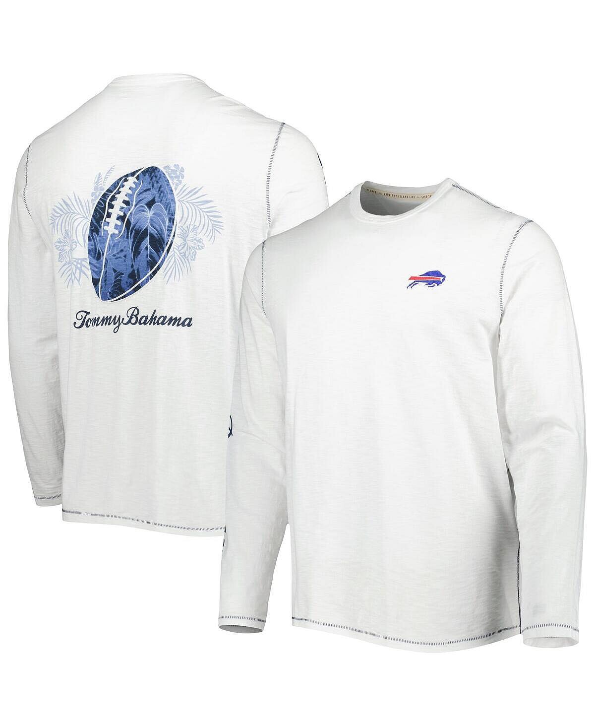 

Мужская белая футболка с длинным рукавом buffalo bills laces out billboard Tommy Bahama, белый