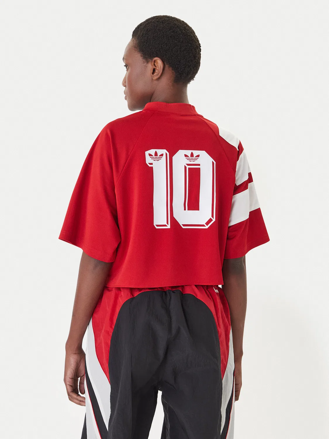 Женская футболка свободного кроя Chile Reconstructed Bringback Adidas, красный — фото 3