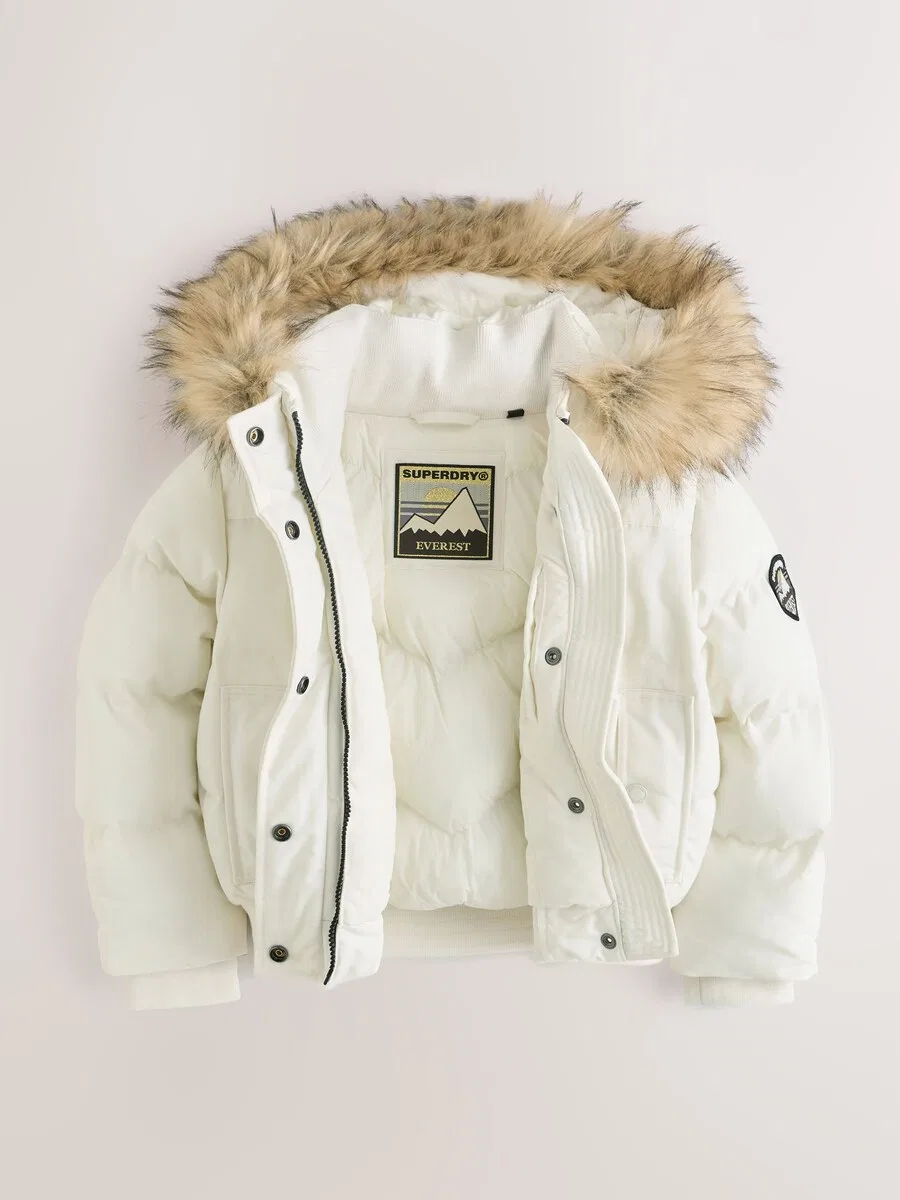 Зимняя куртка Superdry & Co 'Everest' белого цвета — фото 3