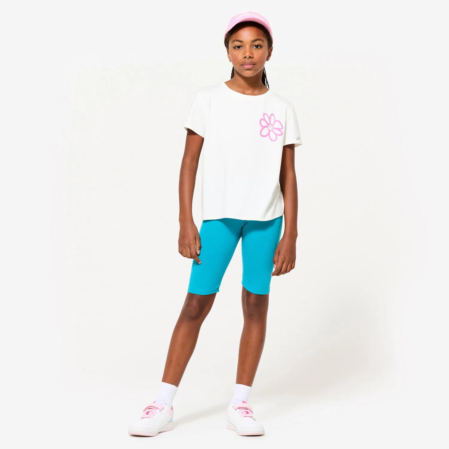 Детская футболка с принтом T-Shirt Kinder Baumwolle Decathlon, Baumwollweiß — фото 2