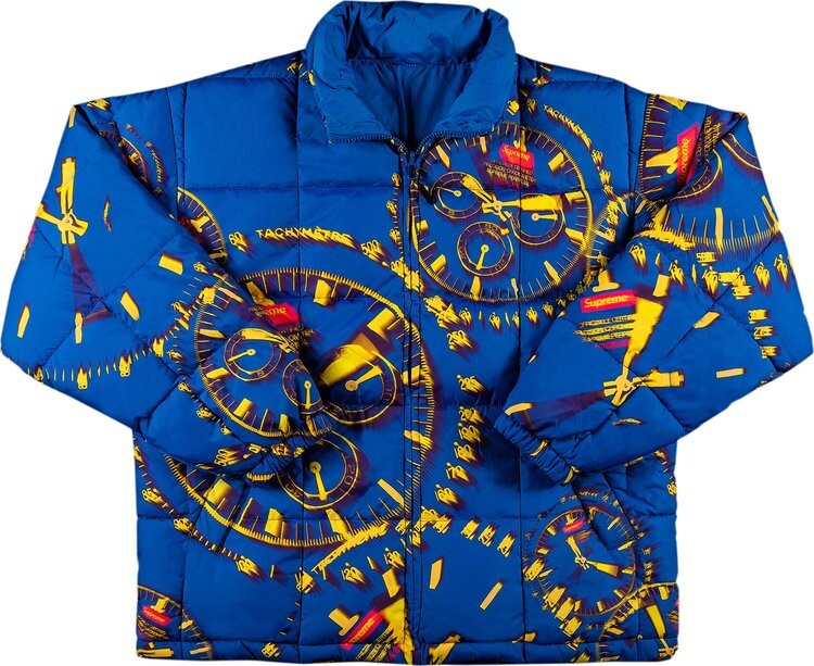 

Куртка Supreme Watches Reversible Puffy Jacket 'Royal', синий