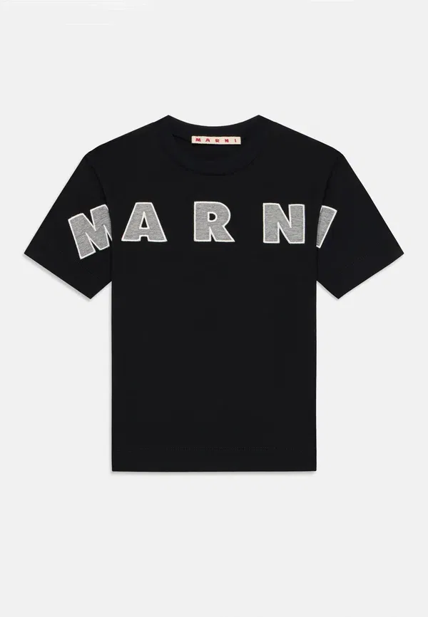 Футболка с вышивкой Unisex print t-shirt Marni, Cool Grey Melange, серый