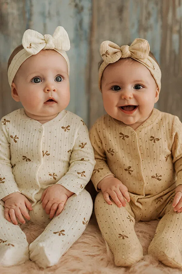 Детский комбинезон для девочек с длинным рукавом Basics Enia Baby, Beige