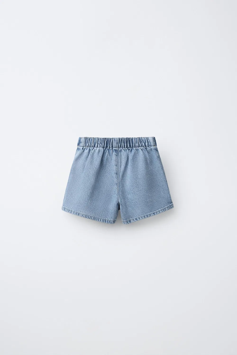 Джинсовая юбка-бермуды с бантами ZARA, Mid-Blue — фото 2