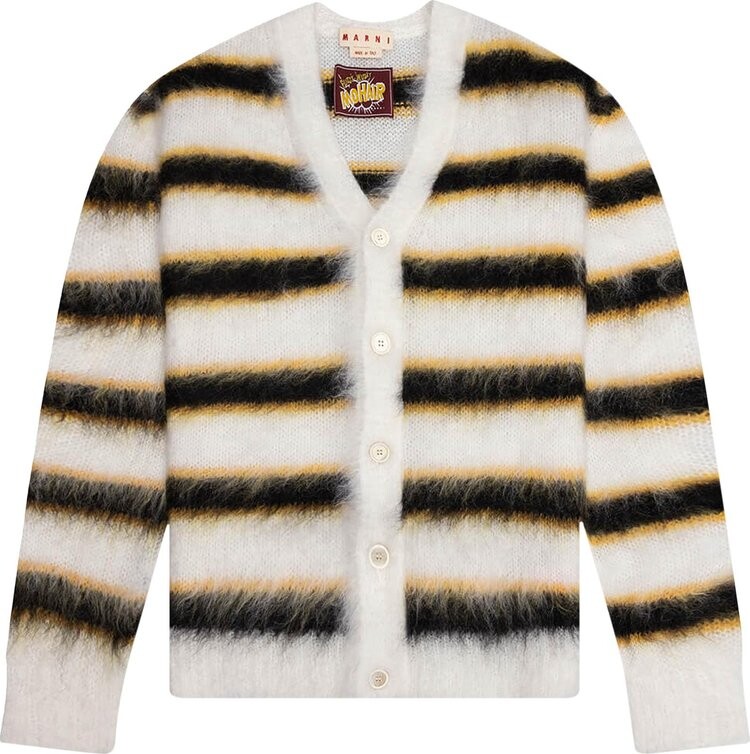 

Кардиган Marni Mohair And Wool Blend Cardigan 'Lily/White', белый
