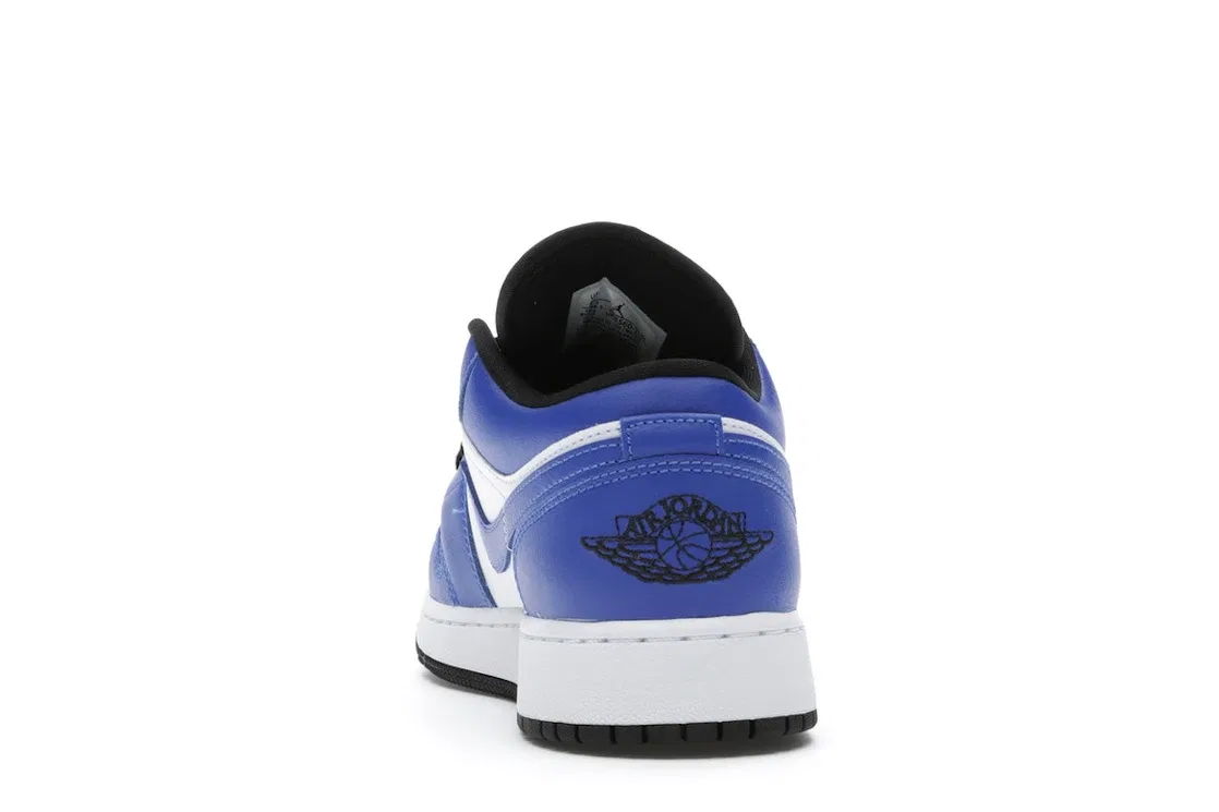 Детские кроссовки Lifestyle с принтом Jordan 1 Low Game Royal Jordan, White/Game Royal-Black — фото 4