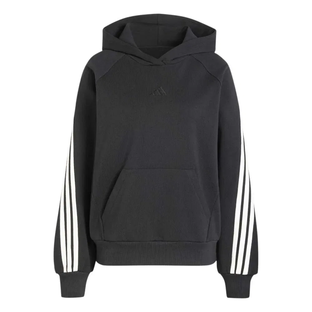 Худи Adidas Kit 3 Stripes, черный — фото 3
