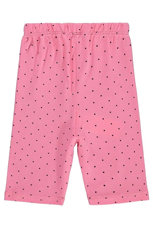 Детские леггинсы для девочек с принтом Civil Baby, Candy Pink — фото 2