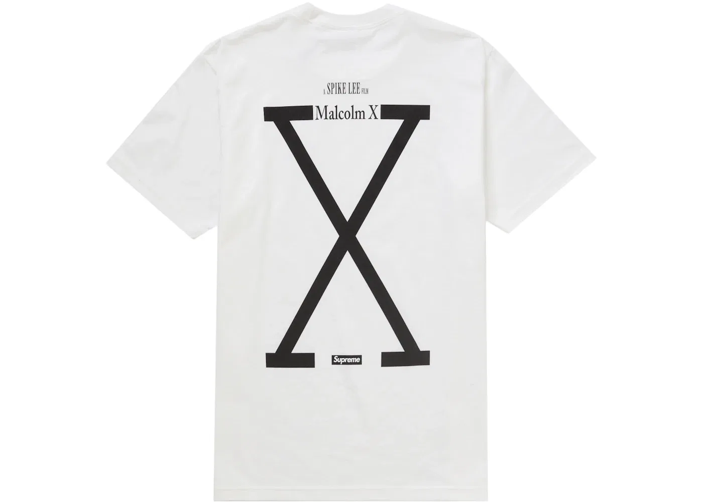 Мужская футболка с принтом Supreme 40 Acres Malcolm X Tee, White