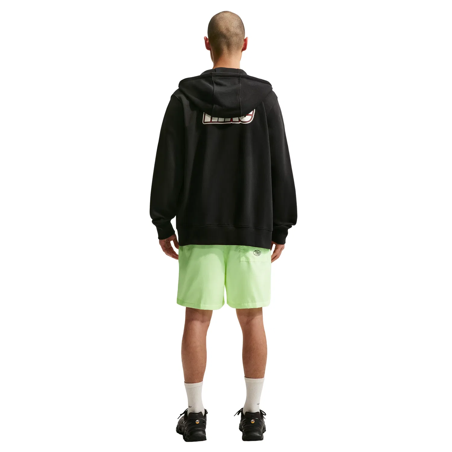 Мужские шорты Nike Club Flow Barely Volt Dark Raisin, зеленый — фото 3