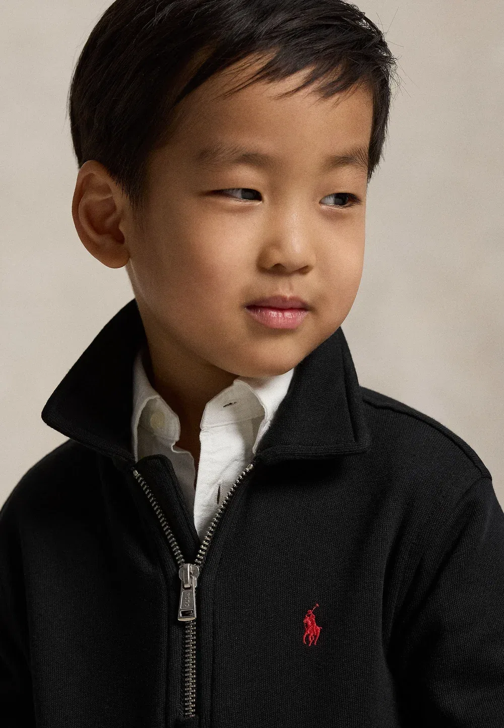 Толстовка с флисовым воротником, размер 2-6 лет Polo Ralph Lauren, Black — фото 4