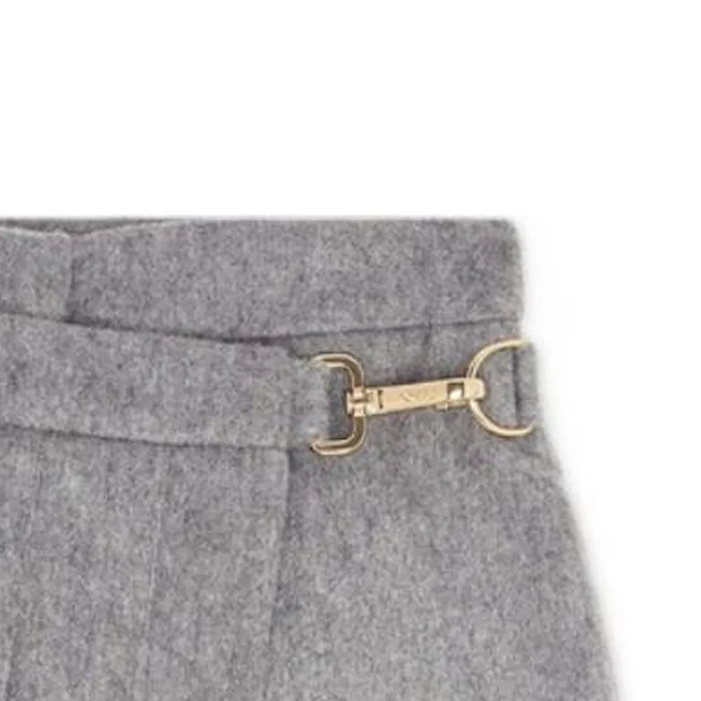 Детская юбка средней длины с коротким фасоном FENDI, Gray — фото 4