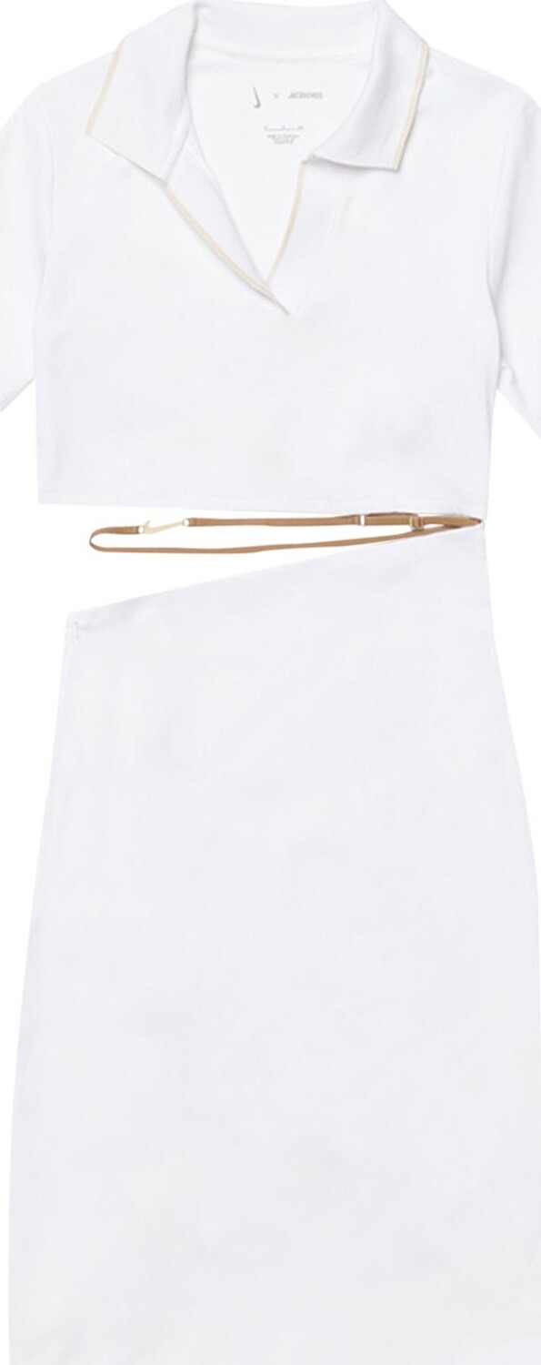 

Поло Nike x Jacquemus La Robe Polo 'White', белый