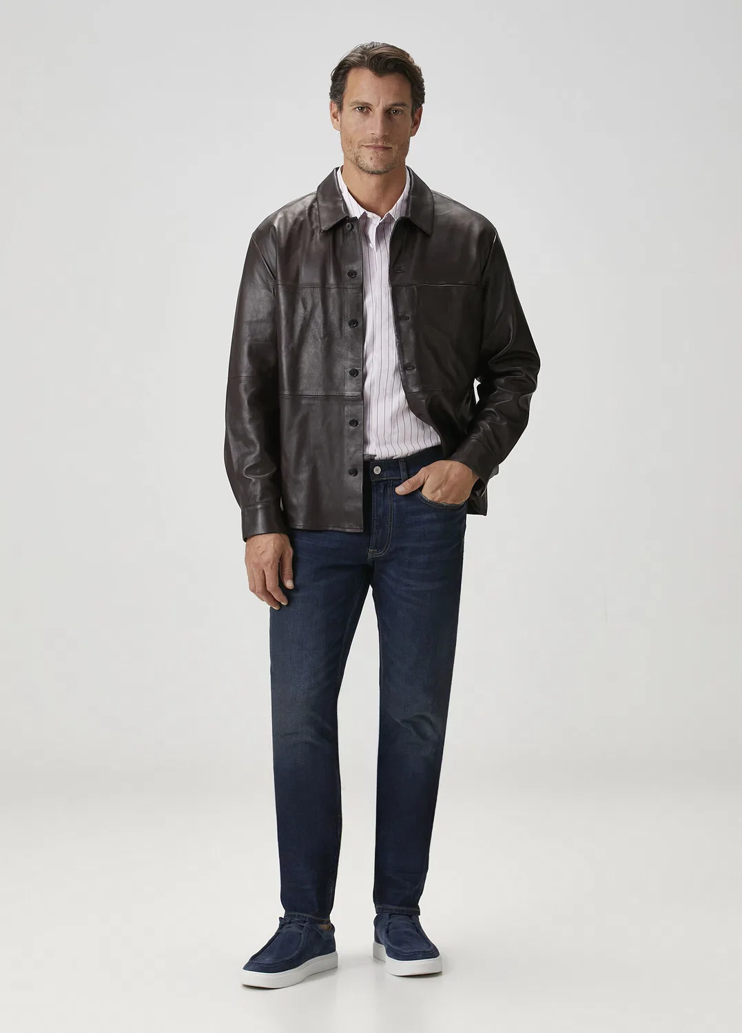 Рубашка Calvin Klein Relaxed, фиолетовый — фото 2