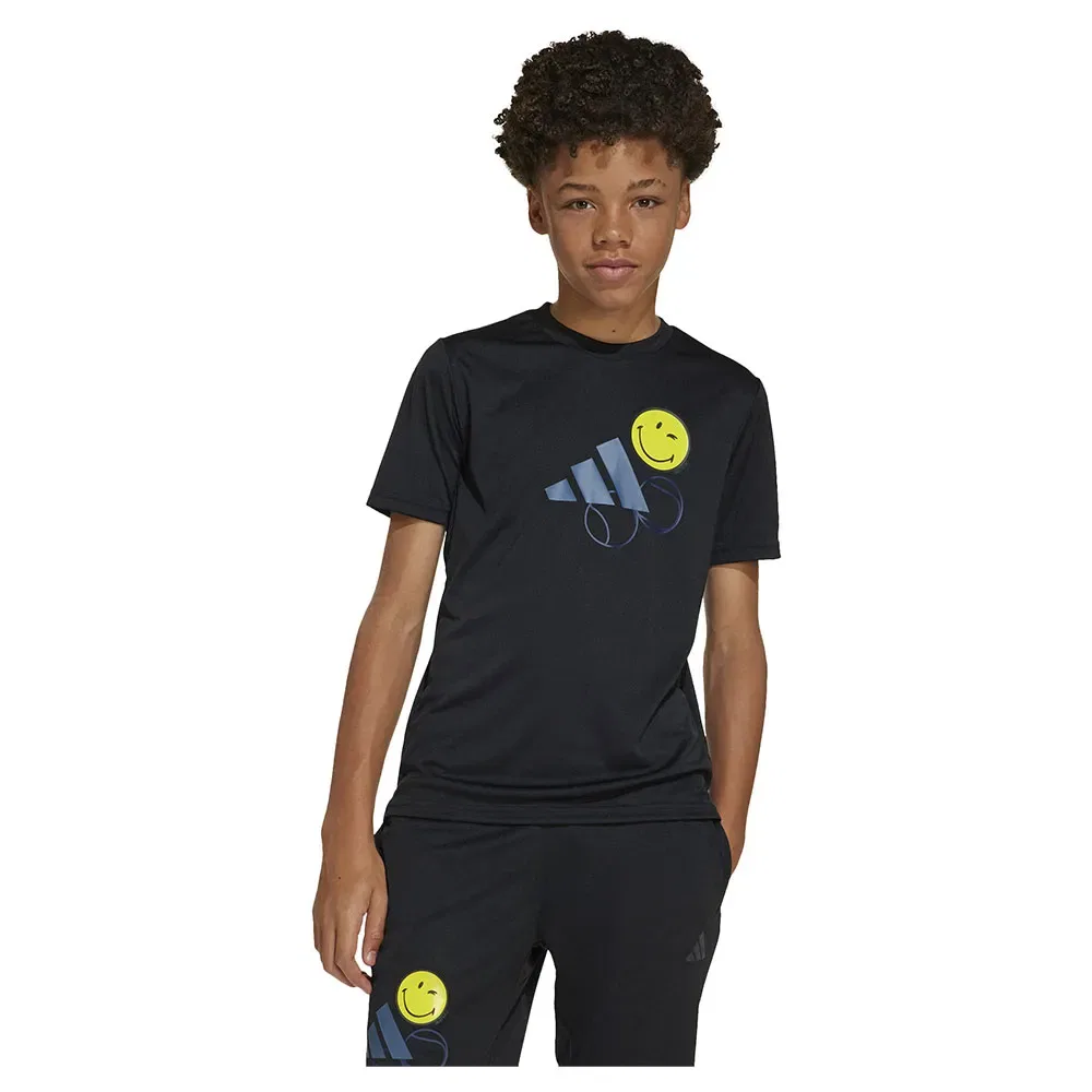 Футболка Adidas X Smileyworld с коротким рукавом Adidas, черный
