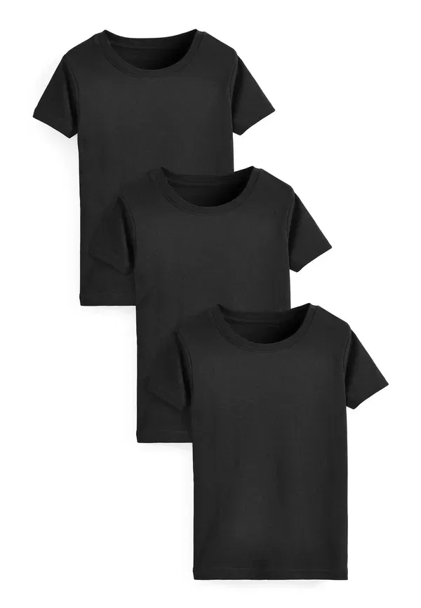 Комплект из 3 футболок с коротким рукавом Basic T-shirt Next, черный