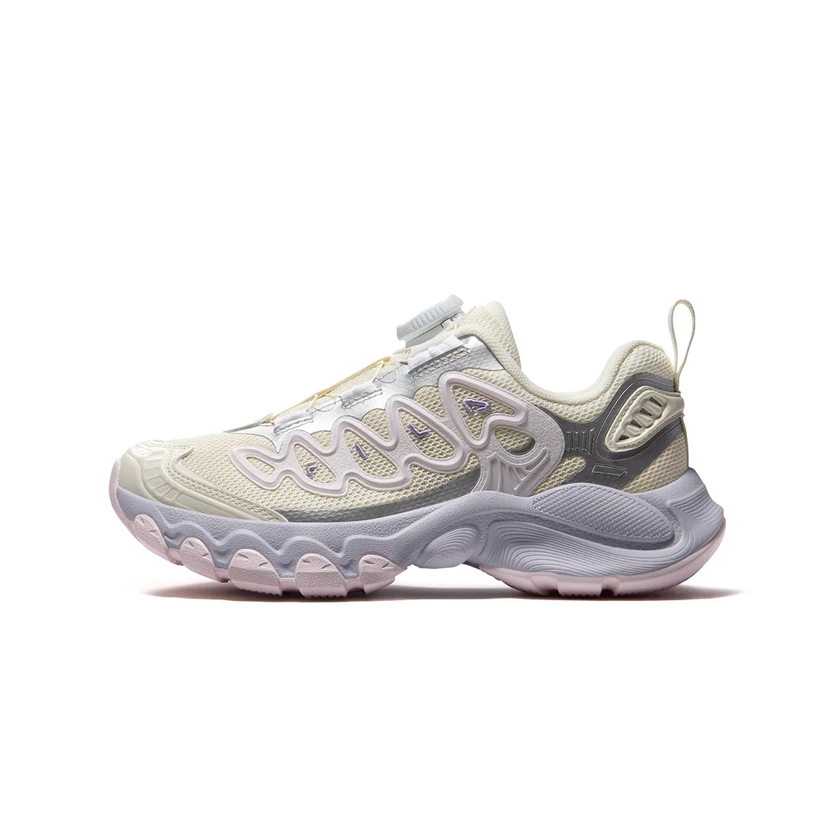 Детские кроссовки для бега Heritage FHT, FILA KIDS, Vanilla Ice White/Space Silver