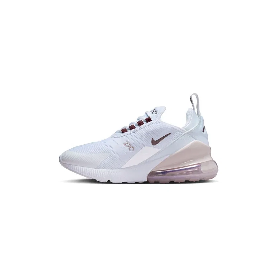 Кроссовки детские с длинным шнурком Nike Air Max 270 (GS) 943345-119, Белый — фото 2