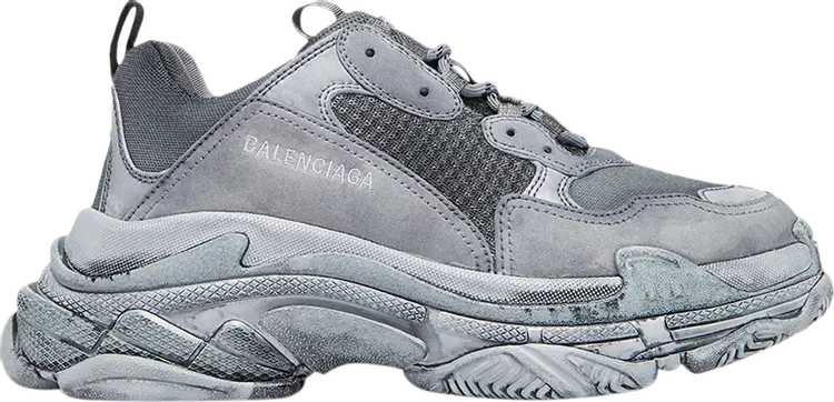 

Кроссовки Balenciaga Triple S Sneaker Dyed Grey, серый
