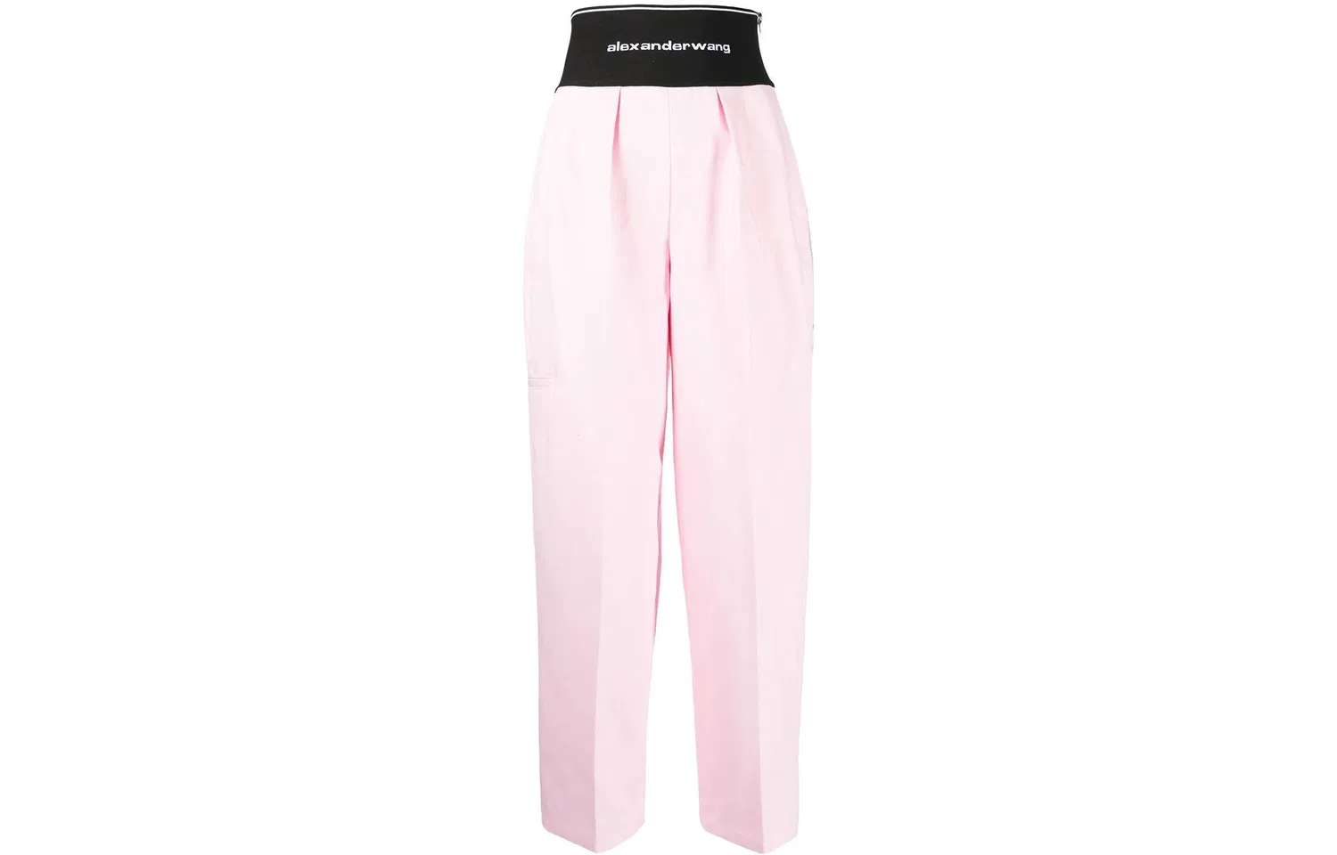 Брюки прямого кроя Logo Intarsia Alexander Wang, Pink
