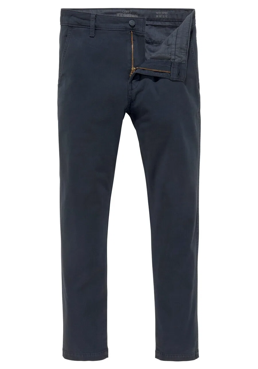 Брюки-чиносы LEVI'S Slim fit 'XX Chino Slim II' темно-синего цвета