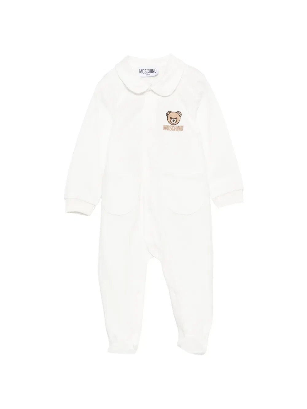 Пижама с вышивкой Тедди Moschino Kids, белый
