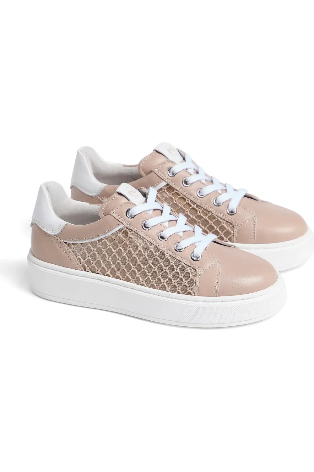 Кроссовки детские на шнуровке Mesh Low Top NeroGiardini, Rose
