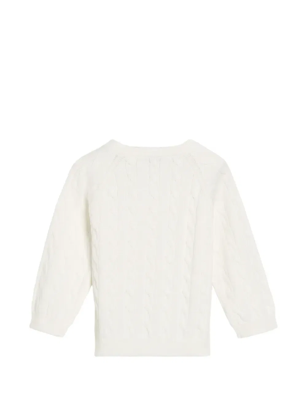 Вязаный из косы свитер Берни Brunello Cucinelli Kids, бежевый — фото 2