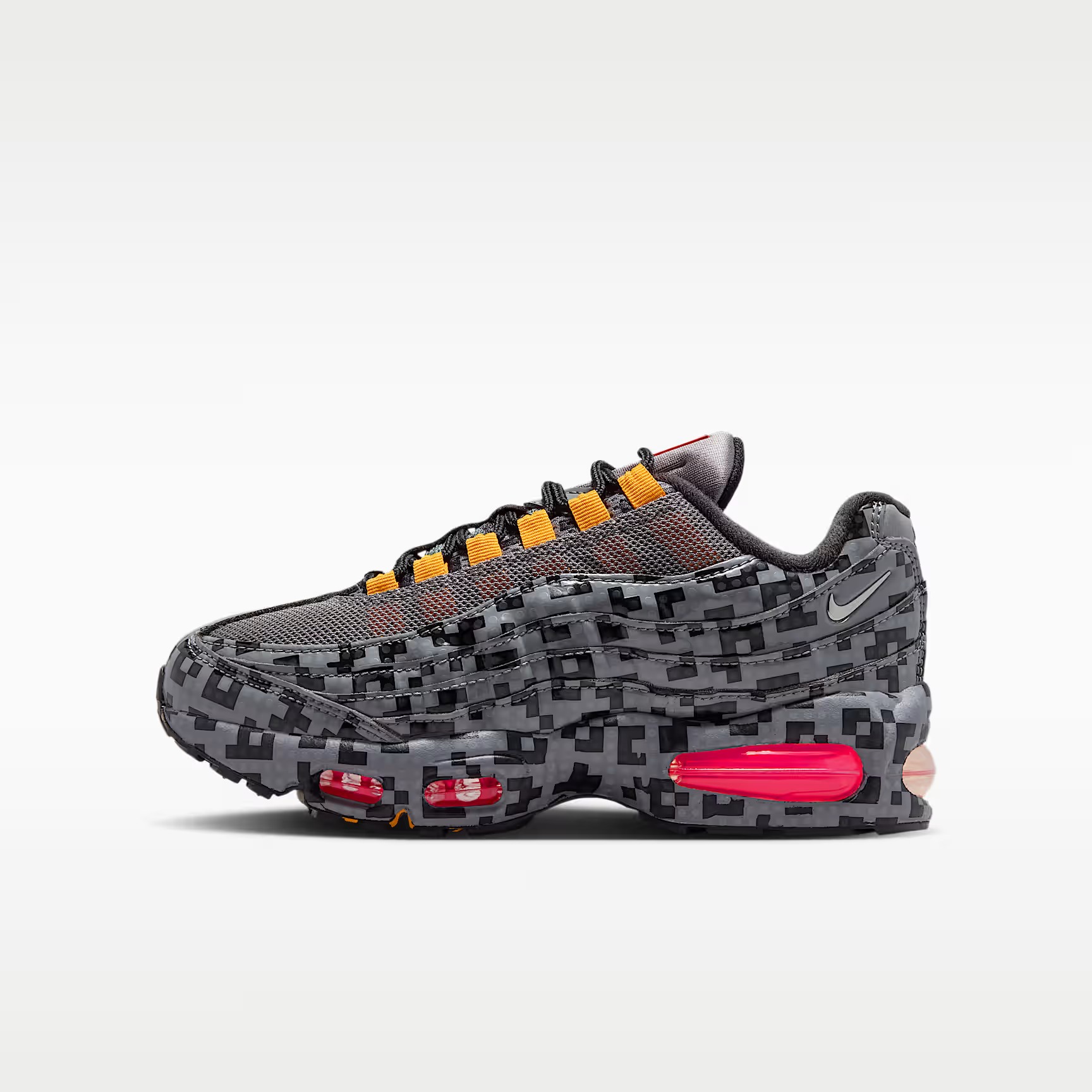 Кроссовки детские Nike Air Max 95 x LEGO Collection, тёмно-серый/чёрный/жёлтый