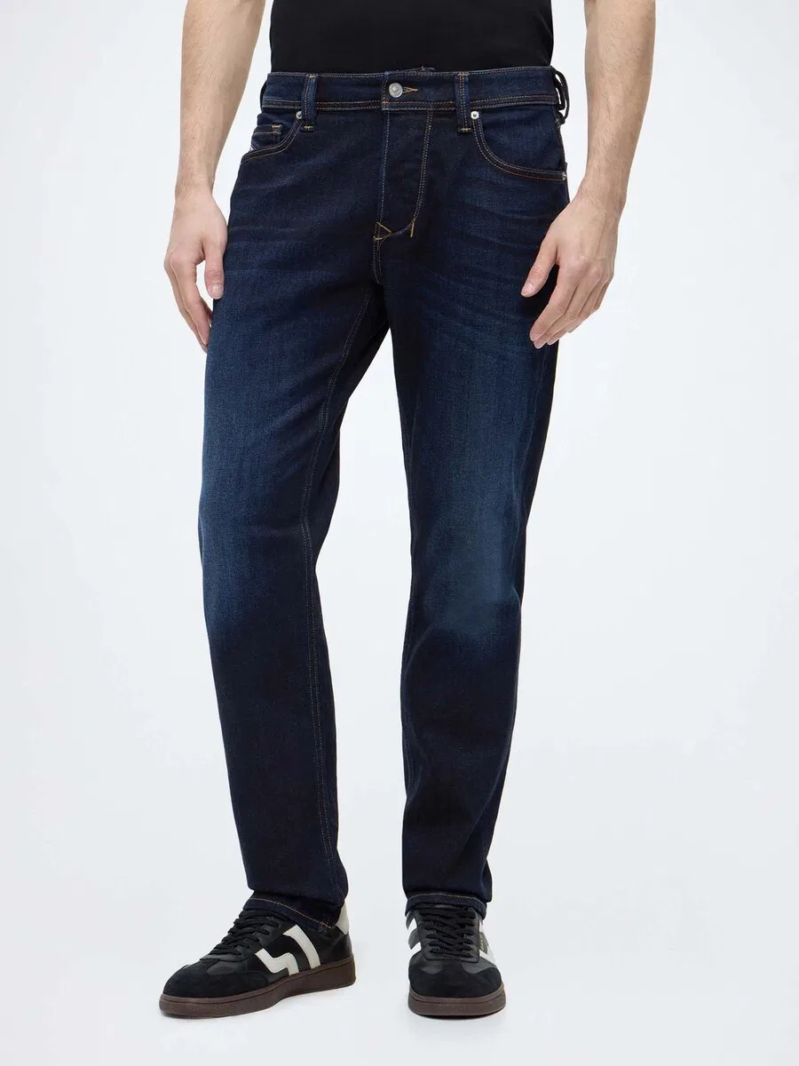 Джинсы DIESEL Regular Jeans '1986 LARKEE-BEEX' темно-синего цвета — фото 2