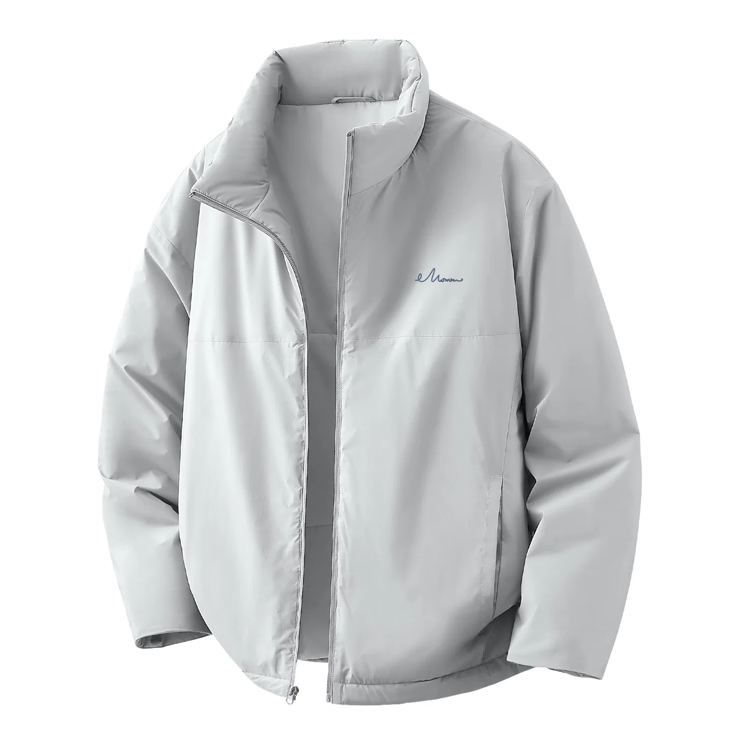 Детское пуховое пальто с логотипом MINISO, Light Gray
